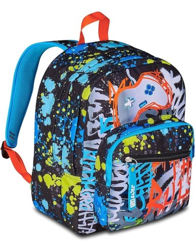 ZAINI: vendita online SJ Gang, Zaino Scuola SJ Ever, Multicolore, 30 L, 30x41.5x23 cm, Porta Borraccia, Bambino, Scuola Eleme...
