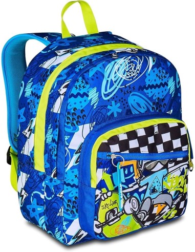 ZAINI: vendita online SJ Gang, Zaino Scuola SJ Ever, Blu, 30 L, 30x41.5x23 cm, Porta Borraccia, Bambino, Scuola Elementare e ...