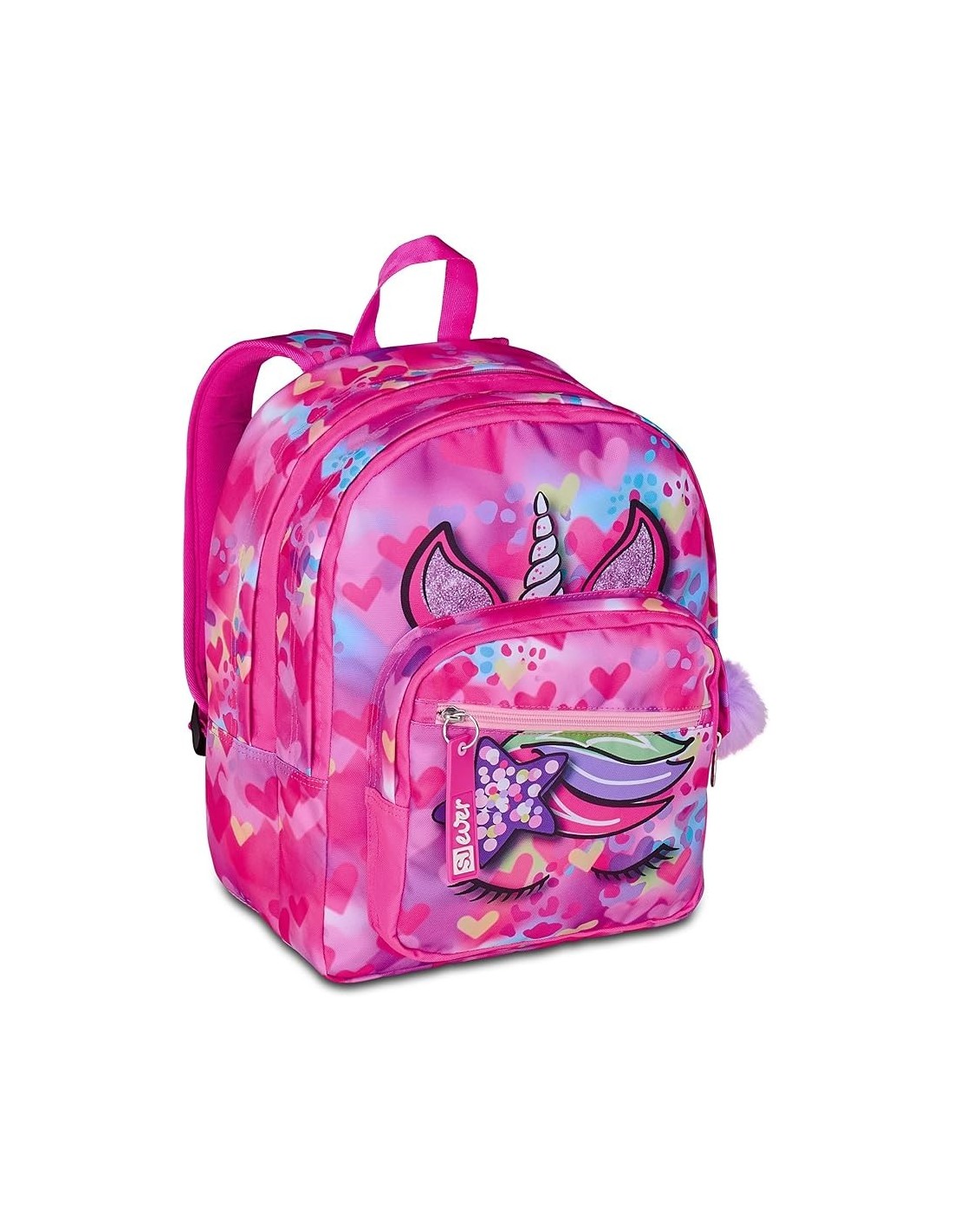 ZAINI: vendita online SJ Gang, Zaino Scuola SJ Ever, Fucsia, 30 L, 30x41.5x23 cm, Porta Borraccia, Bambina, Scuola Elementare...