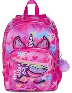 ZAINI: vendita online SJ Gang, Zaino Scuola SJ Ever, Fucsia, 30 L, 30x41.5x23 cm, Porta Borraccia, Bambina, Scuola Elementare...