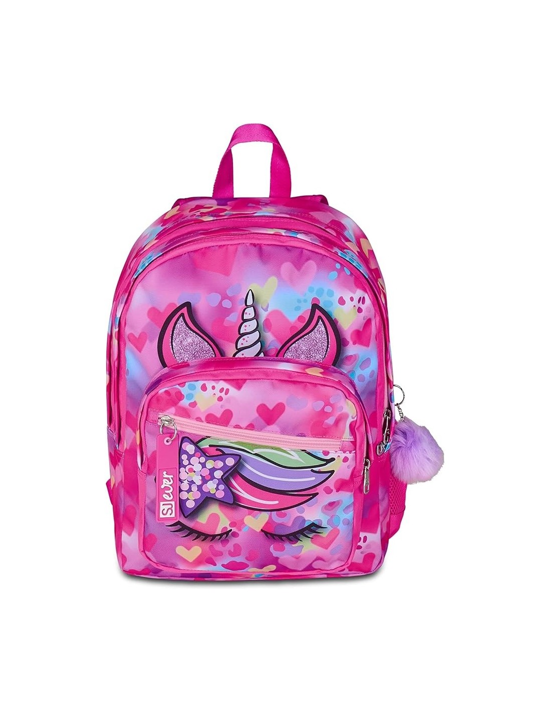 ZAINI: vendita online SJ Gang, Zaino Scuola SJ Ever, Fucsia, 30 L, 30x41.5x23 cm, Porta Borraccia, Bambina, Scuola Elementare...