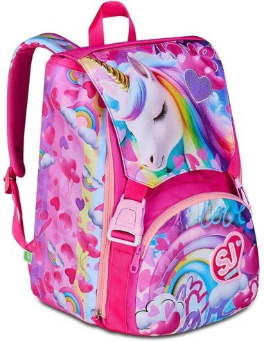 ZAINI: vendita online SJ Gang, Zaino Scuola Estensibile Big, Fucsia, 24 L, 27x39x16 cm, Con Ali a Scomparsa, Bambina, Scuola ...