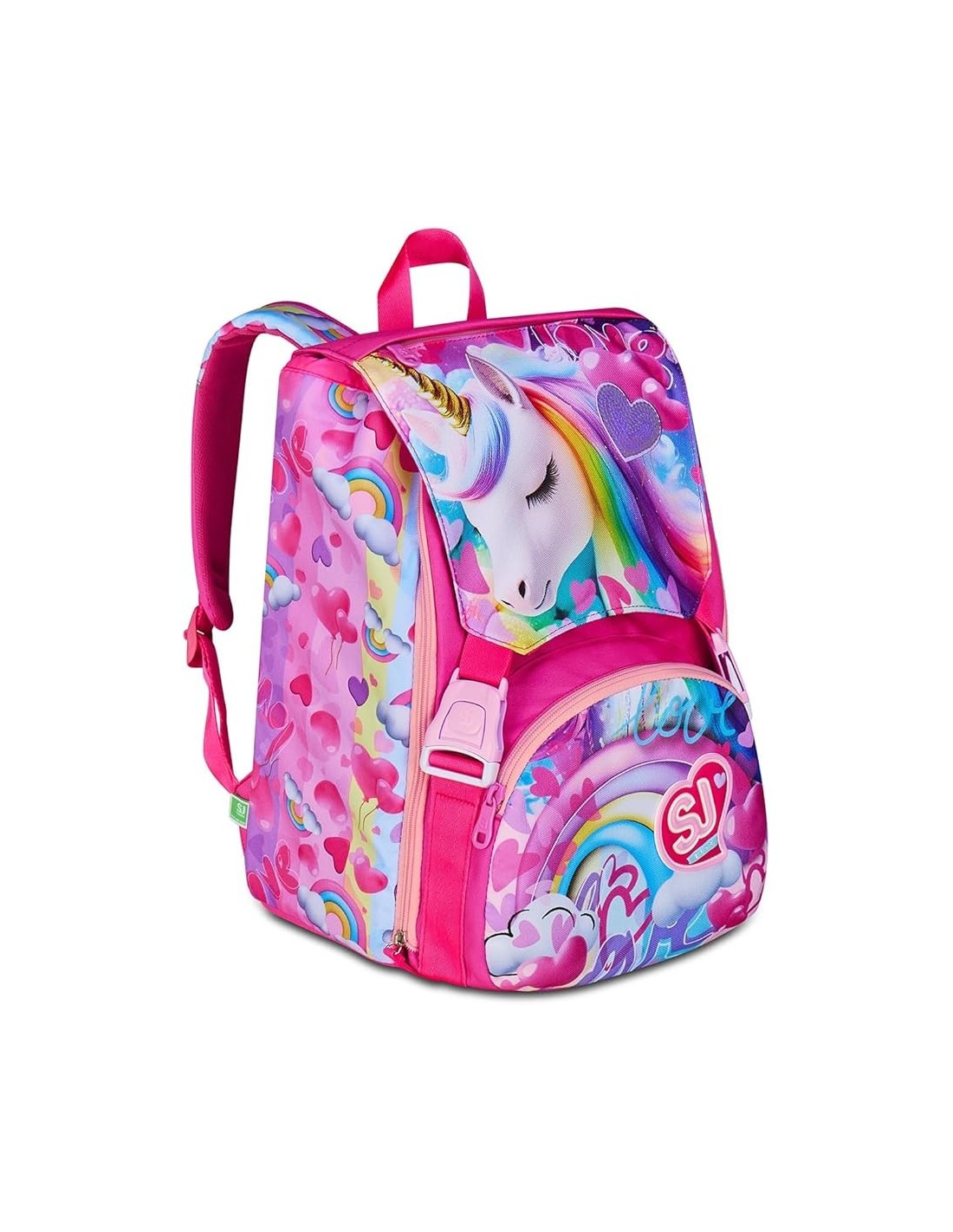 ZAINI: vendita online SJ Gang, Zaino Scuola Estensibile Big, Fucsia, 24 L, 27x39x16 cm, Con Ali a Scomparsa, Bambina, Scuola ...