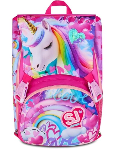 ZAINI: vendita online SJ Gang, Zaino Scuola Estensibile Big, Fucsia, 24 L, 27x39x16 cm, Con Ali a Scomparsa, Bambina, Scuola ...