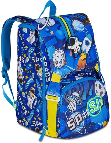 ZAINI: vendita online SJ Gang, Zaino Scuola Estensibile Big, Blu, 24 L, 27x39x16 cm, Con Fiamme a Scomparsa, Bambino, Scuola ...