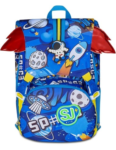 ZAINI: vendita online SJ Gang, Zaino Scuola Estensibile Big, Blu, 24 L, 27x39x16 cm, Con Fiamme a Scomparsa, Bambino, Scuola ...