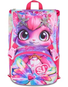 ZAINI: vendita online SJ Gang, Zaino Scuola Estensibile Big, Fucsia, 24 L, 27x39x16 cm, Occhi LED Interattivi, Bambina, Scuol...