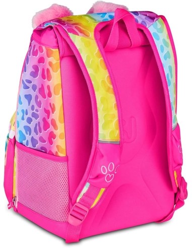 ZAINI: vendita online SJ Gang, Zaino Scuola Estensibile Big, Fucsia, 24 L, 27x39x16 cm, Orecchie in Peluche, Bambina, Scuola ...