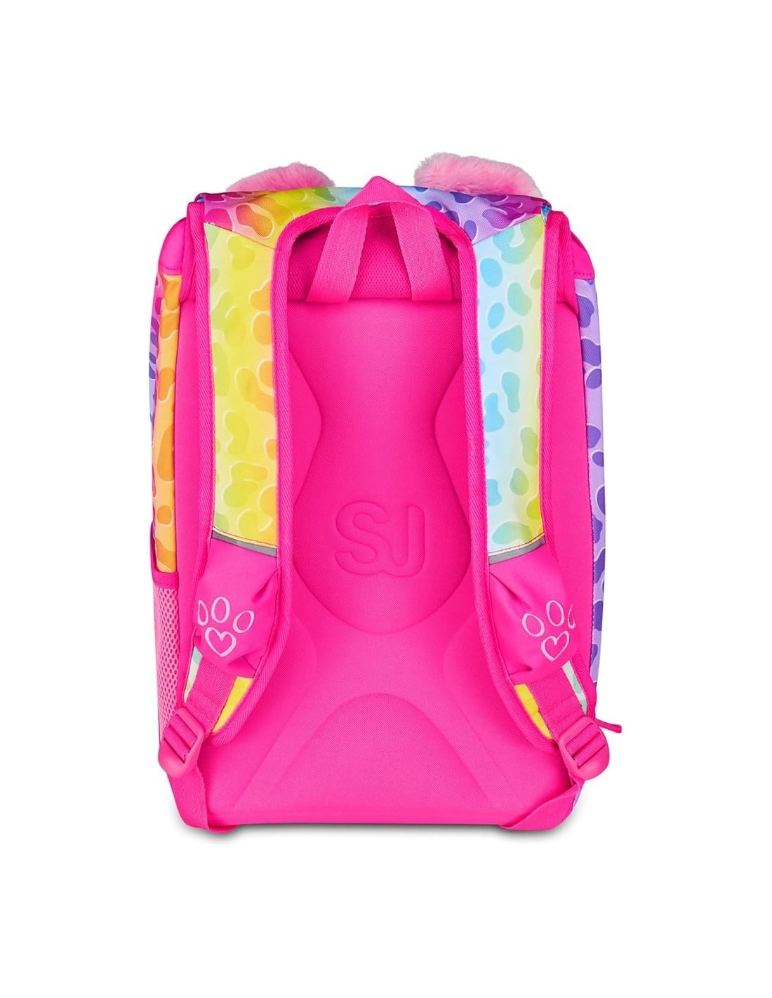 ZAINI: vendita online SJ Gang, Zaino Scuola Estensibile Big, Fucsia, 24 L, 27x39x16 cm, Orecchie in Peluche, Bambina, Scuola ...