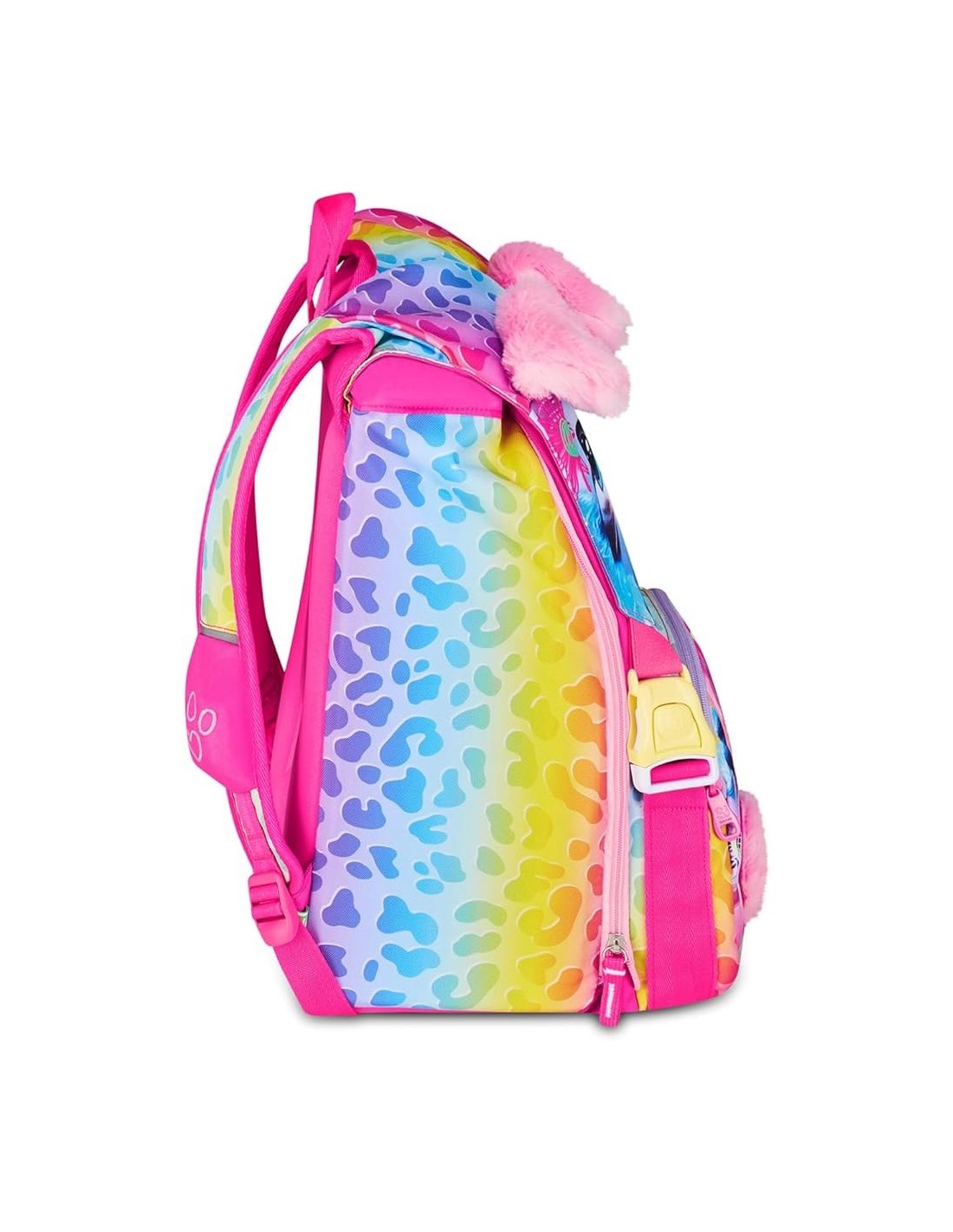 ZAINI: vendita online SJ Gang, Zaino Scuola Estensibile Big, Fucsia, 24 L, 27x39x16 cm, Orecchie in Peluche, Bambina, Scuola ...