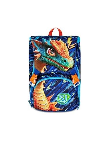 ZAINI: vendita online SJ Gang, Zaino Scuola Estensibile Big, Blu, 24 L, 27x39x16 cm, Ali a Scomparsa, Bambino, Scuola Element...