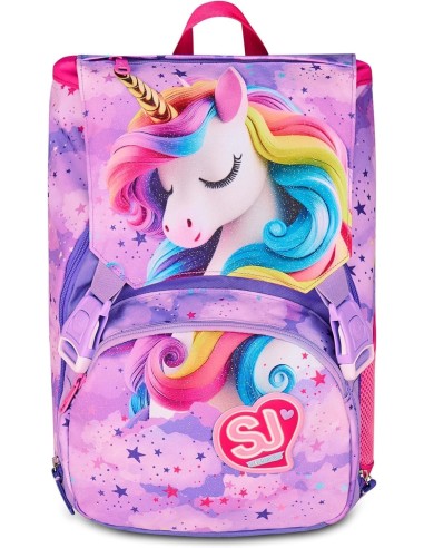 ZAINI: vendita online SJ Gang, Zaino Scuola Estensibile Big, Viola, 24 L, 27x39x16 cm, Ali a Scomparsa, Bambina, Scuola Eleme...