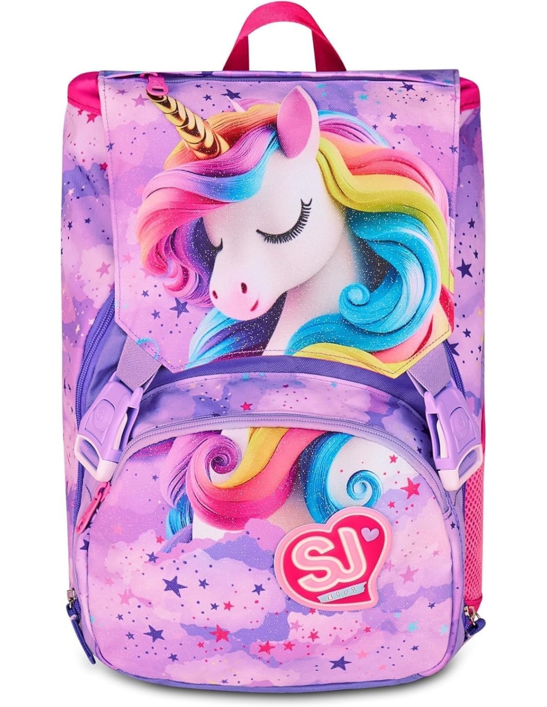 ZAINI: vendita online SJ Gang, Zaino Scuola Estensibile Big, Viola, 24 L, 27x39x16 cm, Ali a Scomparsa, Bambina, Scuola Eleme...