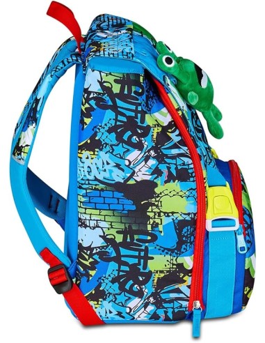 ZAINI: vendita online SJ GANG, STYLE JAM GANG, Zaino Scuola Estensibile, Divisorio Interno,Peluche Alieno, 24 L, Zaino Elemen...