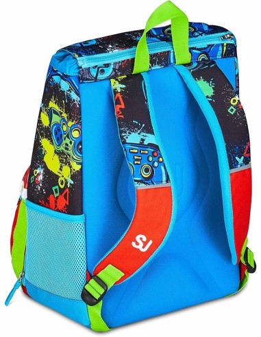 ZAINI: vendita online SJ GANG, STYLE JAM GANG, Zaino Scuola Estensibile, Divisorio Interno, Tasca LED Joystick, 24 L, Zaino E...