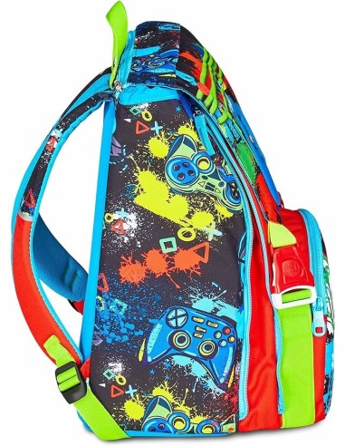 ZAINI: vendita online SJ GANG, STYLE JAM GANG, Zaino Scuola Estensibile, Divisorio Interno, Tasca LED Joystick, 24 L, Zaino E...