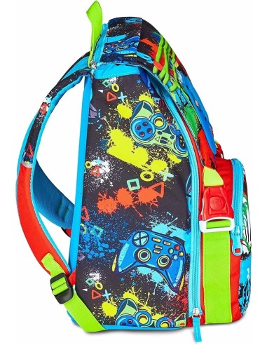 ZAINI: vendita online SJ GANG, STYLE JAM GANG, Zaino Scuola Estensibile, Divisorio Interno, Tasca LED Joystick, 24 L, Zaino E...