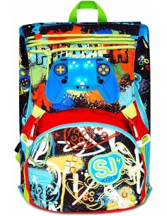 ZAINI: vendita online SJ GANG, STYLE JAM GANG, Zaino Scuola Estensibile, Divisorio Interno, Tasca LED Joystick, 24 L, Zaino E...