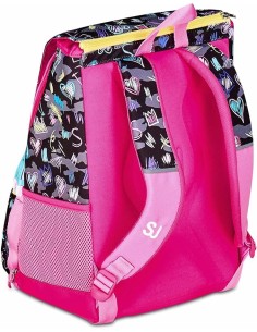 ZAINI: vendita online SJ GANG, STYLE JAM GANG, Zaino Scuola Estensibile Big, Fucsia, Tasca LED Cuore, Tasca Borraccia, 24 L, ...
