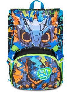 ZAINI: vendita online SJ GANG, STYLE JAM GANG, Zaino Scuola Estensibile, Nero, Divisorio Interno, Occhi LED, 24 L, Zaino Elem...