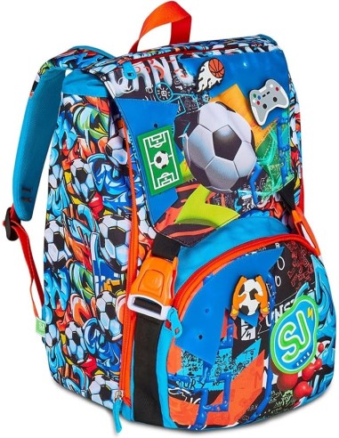 ZAINI: vendita online SJ GANG, STYLE JAM GANG, Zaino Scuola Estensibile Big, Divisorio Interno, Tasca Borraccia, 24 L, Zaino ...