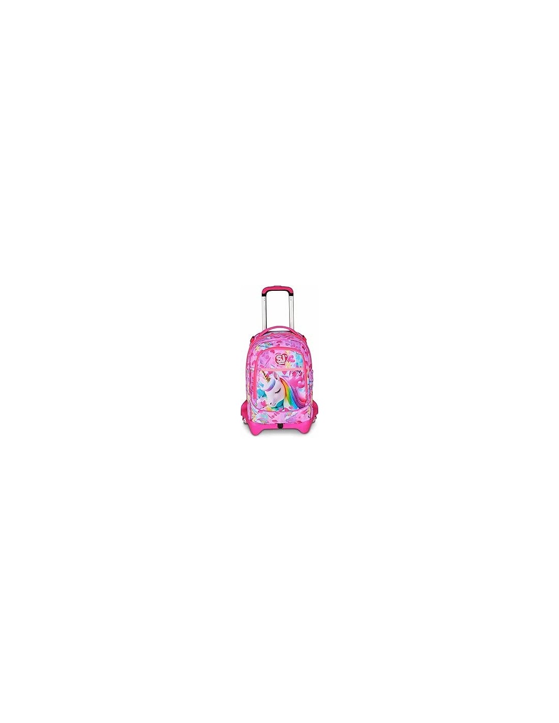 ZAINI: vendita online SJ GANG, STYLE JAM GANG, Trolley Scuola Jack 3 Ruote, Fucsia, Carrello Sganciabile, 33 L, Zaino Element...