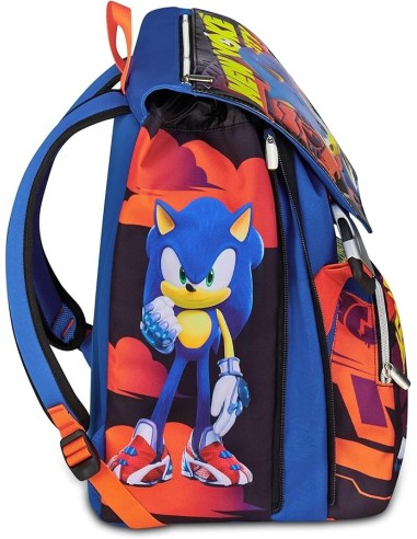 ZAINI: vendita online Seven, Sonic, Zaino Scuola Doppio Scomparto Estensibile, Blu, Divisorio Interno, 24/27 L, Zaino Element...