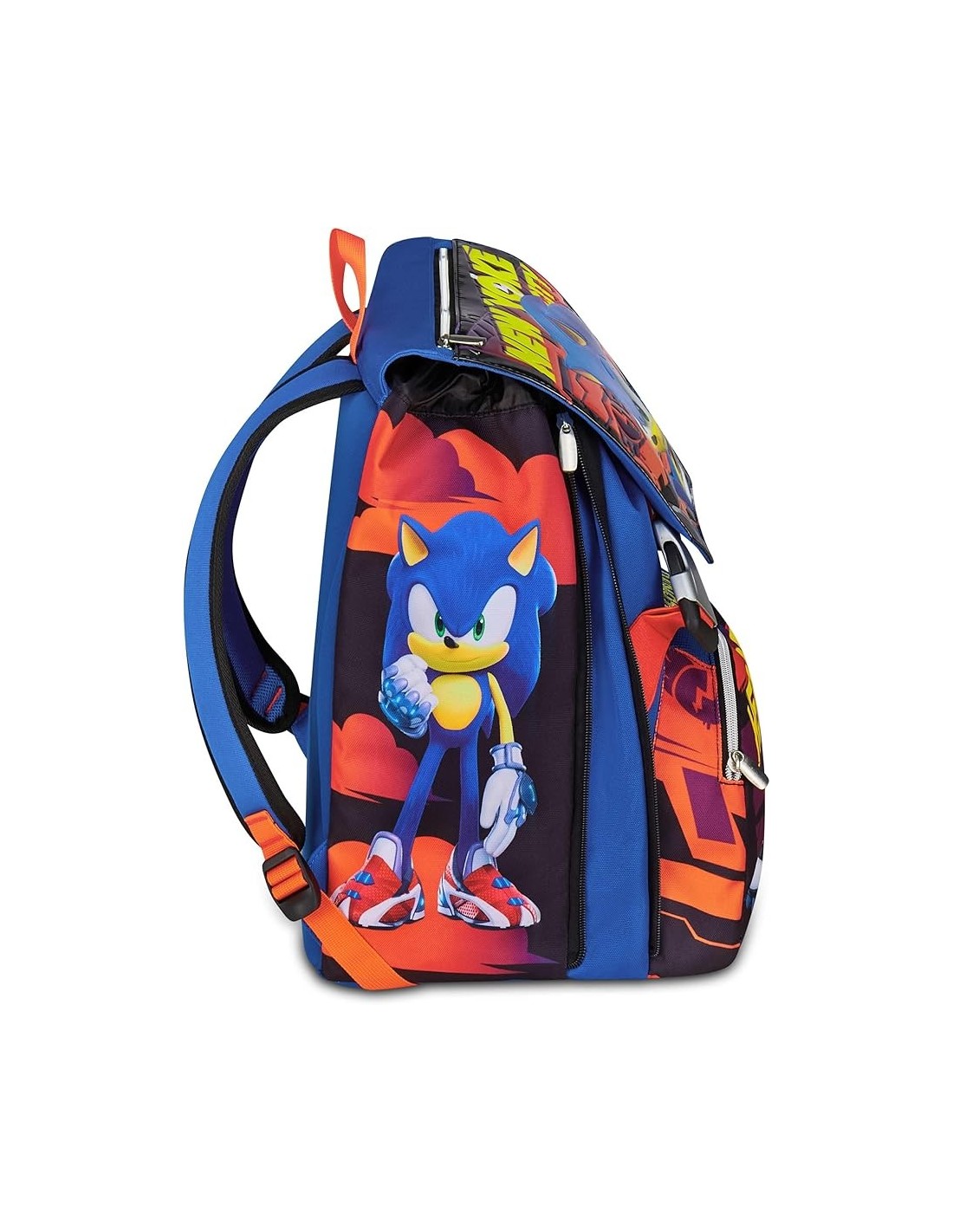 ZAINI: vendita online Seven, Sonic, Zaino Scuola Doppio Scomparto Estensibile, Blu, Divisorio Interno, 24/27 L, Zaino Element...