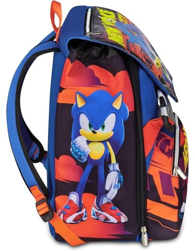 ZAINI: vendita online Seven, Sonic, Zaino Scuola Doppio Scomparto Estensibile, Blu, Divisorio Interno, 24/27 L, Zaino Element...