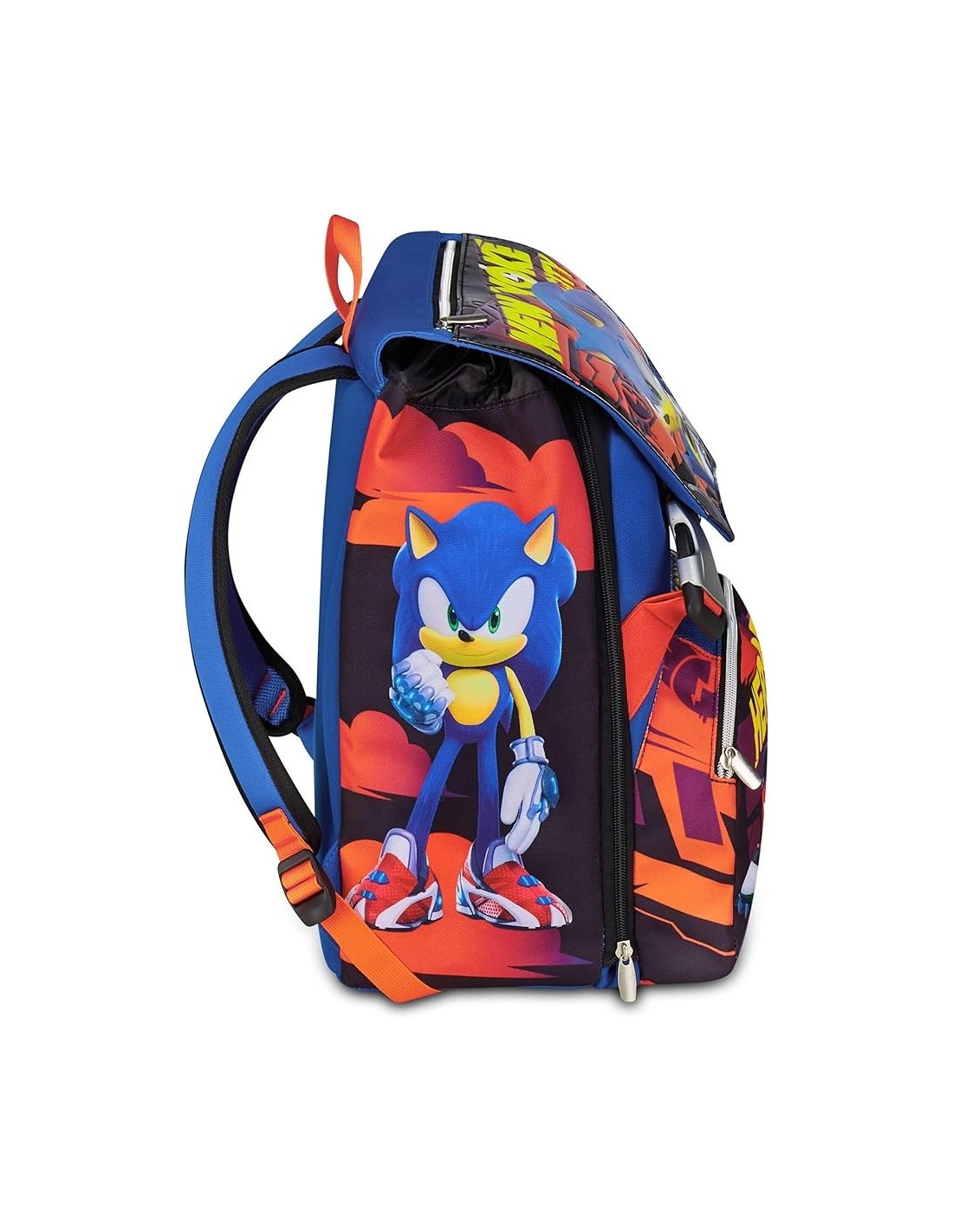 ZAINI: vendita online Seven, Sonic, Zaino Scuola Doppio Scomparto Estensibile, Blu, Divisorio Interno, 24/27 L, Zaino Element...