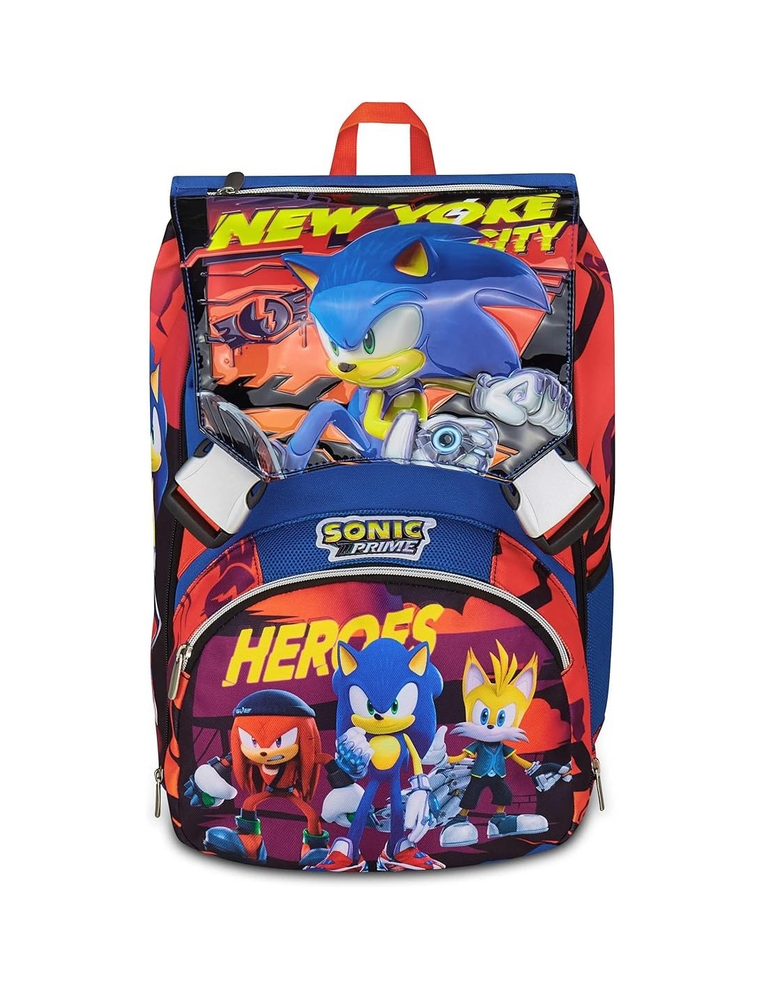 ZAINI: vendita online Seven, Sonic, Zaino Scuola Doppio Scomparto Estensibile, Blu, Divisorio Interno, 24/27 L, Zaino Element...