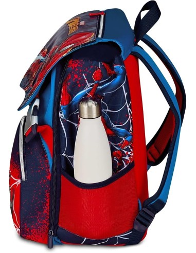 ZAINI: vendita online Seven, Spider-Man, Zaino Doppio Scomparto Estensibile, Blu, Tasca Borraccia, 24/27 L, Zaino Elementare,...