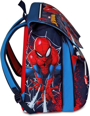 ZAINI: vendita online Seven, Spider-Man, Zaino Doppio Scomparto Estensibile, Blu, Tasca Borraccia, 24/27 L, Zaino Elementare,...
