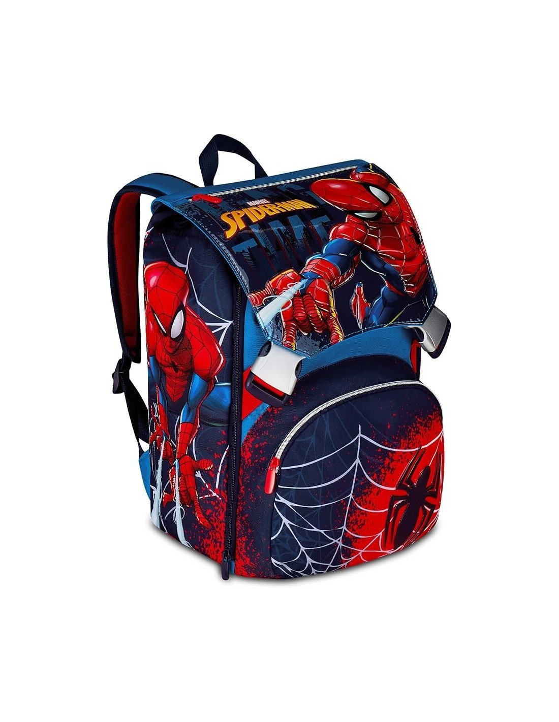 ZAINI: vendita online Seven, Spider-Man, Zaino Doppio Scomparto Estensibile, Blu, Tasca Borraccia, 24/27 L, Zaino Elementare,...