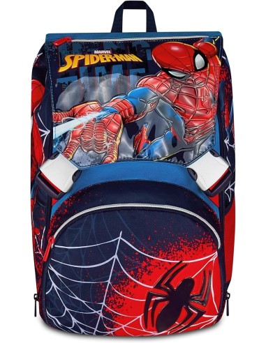 ZAINI: vendita online Seven, Spider-Man, Zaino Doppio Scomparto Estensibile, Blu, Tasca Borraccia, 24/27 L, Zaino Elementare,...