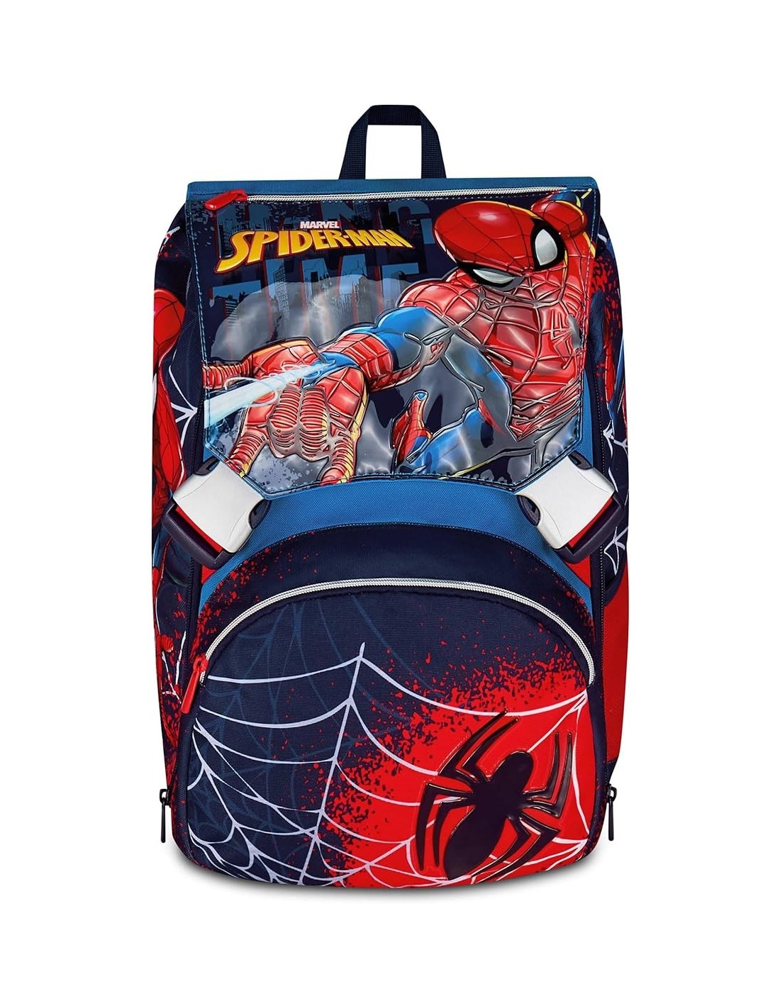ZAINI: vendita online Seven, Spider-Man, Zaino Doppio Scomparto Estensibile, Blu, Tasca Borraccia, 24/27 L, Zaino Elementare,...