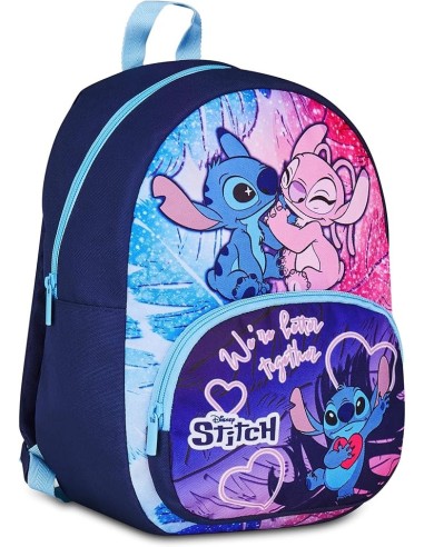 ZAINI: vendita online Seven, Lilo & Stitch, Zainetto Asilo, Blu, Tasca Frontale Zip, Tasca Borraccia, 14 L, Zaino Bambina, As...
