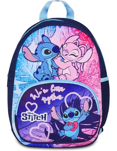 ZAINI: vendita online Seven, Lilo & Stitch, Zainetto Asilo, Blu, Tasca Frontale Zip, Tasca Borraccia, 14 L, Zaino Bambina, As...