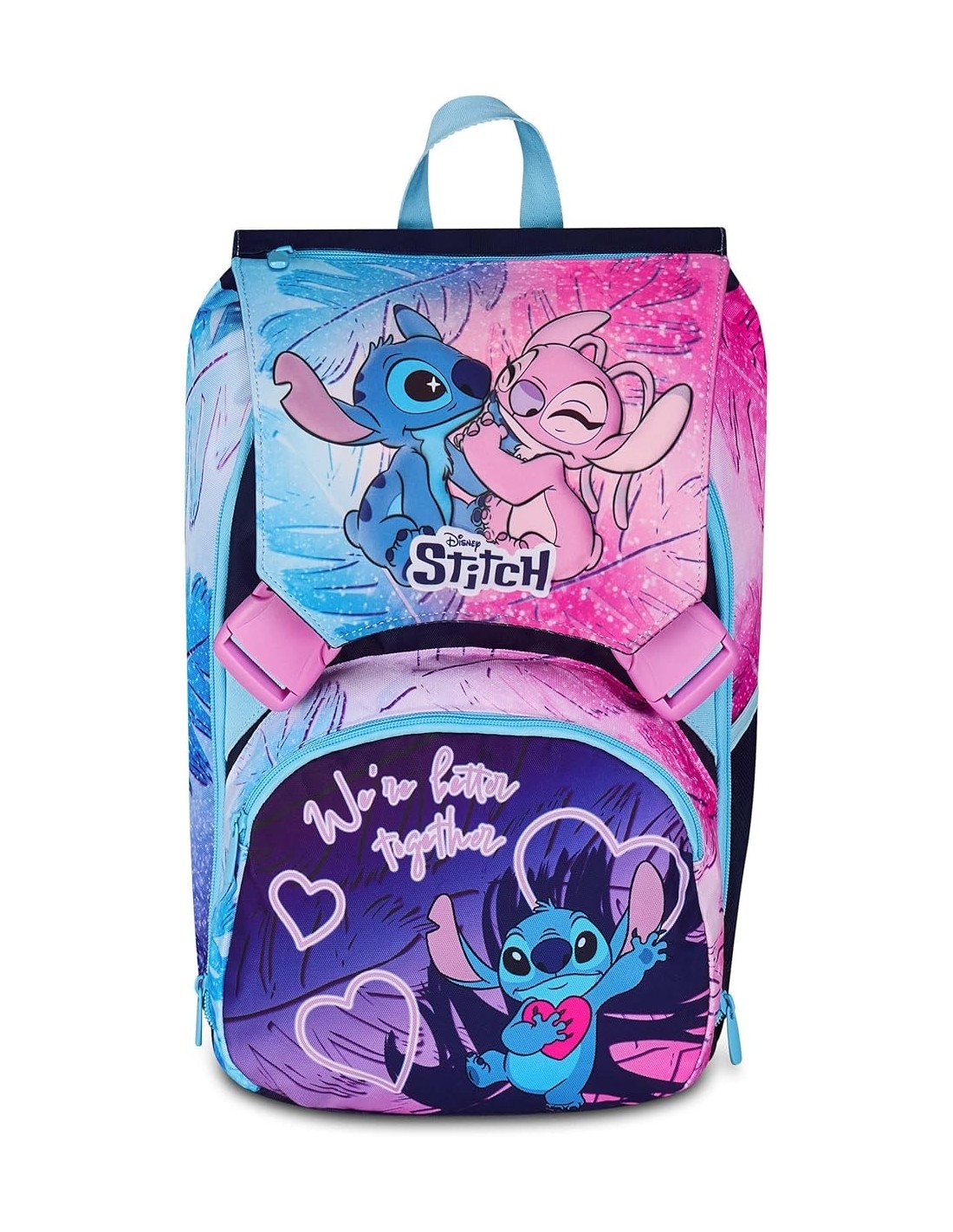 ZAINI: vendita online Seven, Lilo & Stitch, Zaino Doppio Scomparto Estensibile, Lilla, 24/27 L, Zaino Scuola Elementare, Zain...