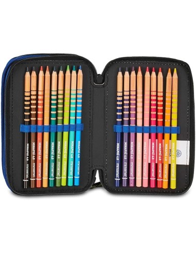 ASTUCCI: vendita online Seven, Astuccio Scuola 3 Zip Inter, Blu, Portapenne Triplo Scomparto, Completo, 45 Pezzi, Scuola Elem...