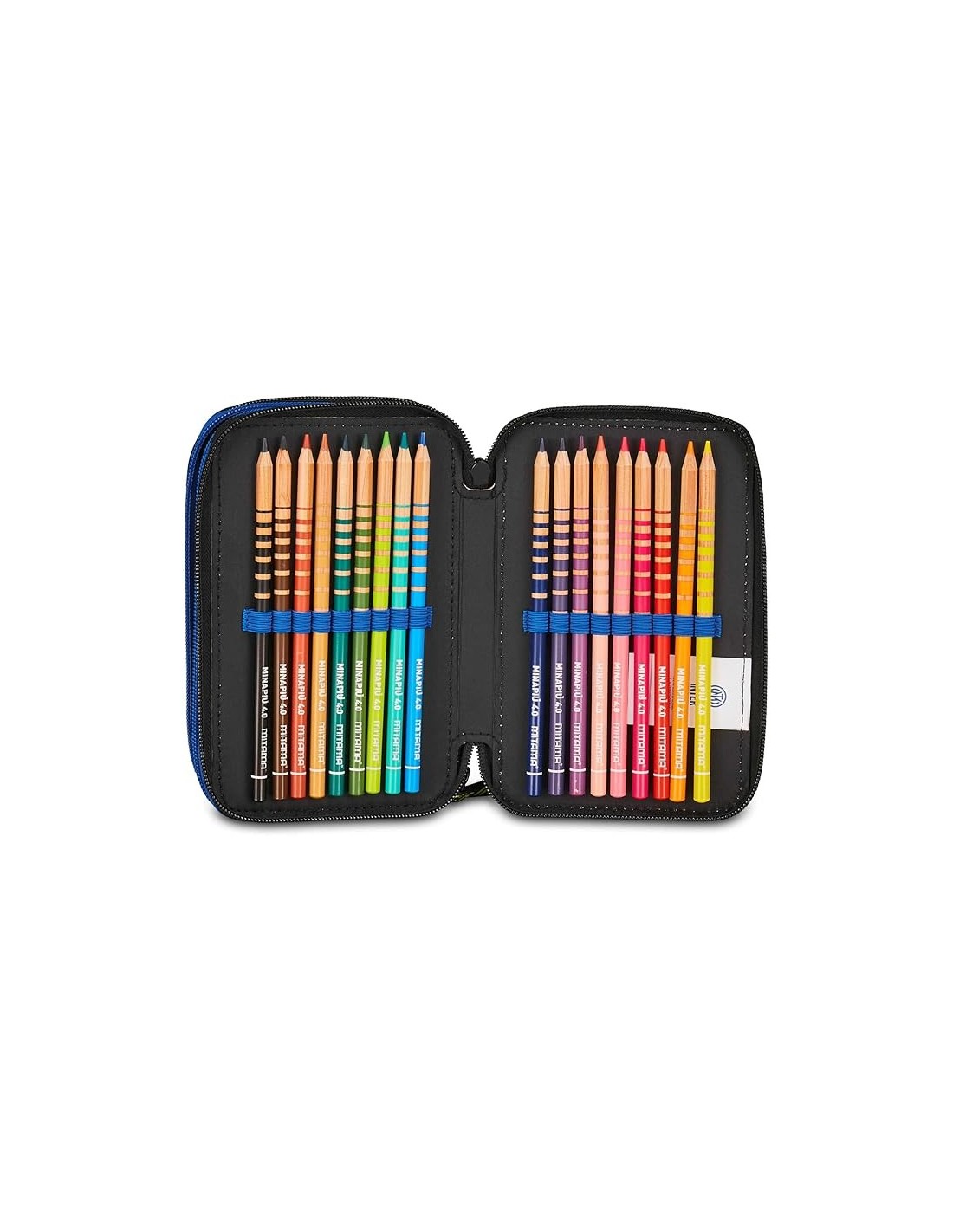 ASTUCCI: vendita online Seven, Astuccio Scuola 3 Zip Inter, Blu, Portapenne Triplo Scomparto, Completo, 45 Pezzi, Scuola Elem...