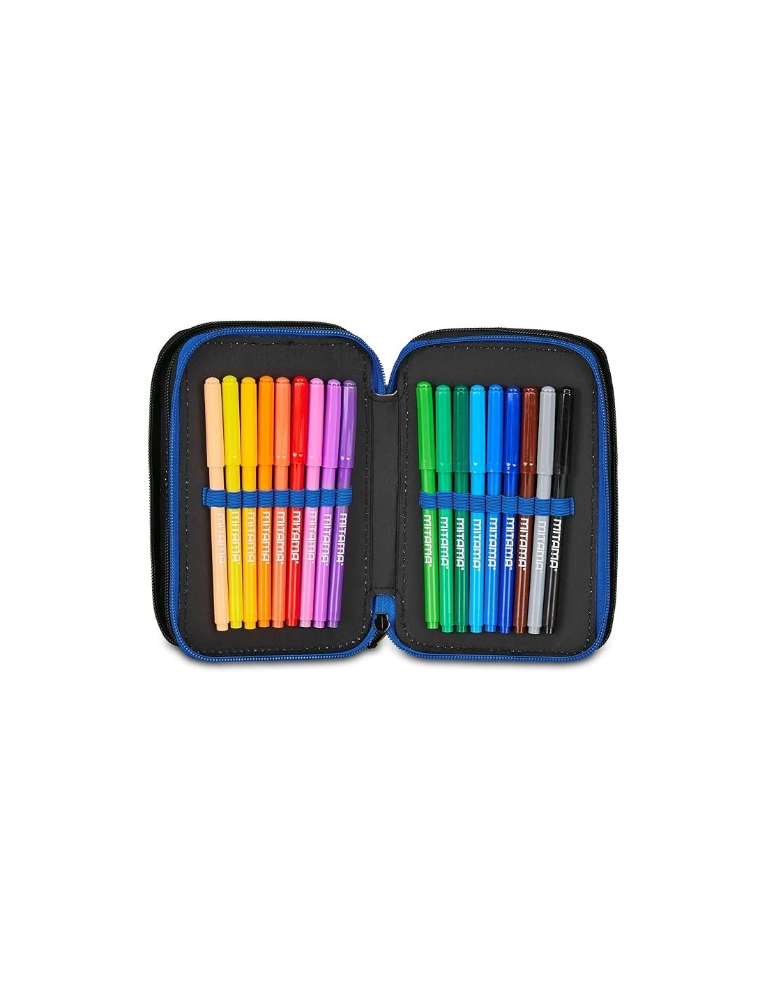 ASTUCCI: vendita online Seven, Astuccio Scuola 3 Zip Inter, Blu, Portapenne Triplo Scomparto, Completo, 45 Pezzi, Scuola Elem...