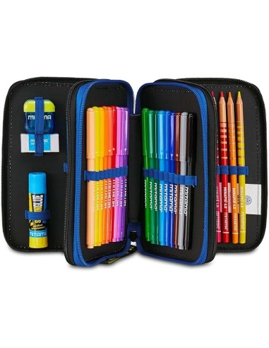 ASTUCCI: vendita online Seven, Astuccio Scuola 3 Zip Inter, Blu, Portapenne Triplo Scomparto, Completo, 45 Pezzi, Scuola Elem...