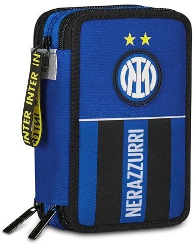 ASTUCCI: vendita online Seven, Astuccio Scuola 3 Zip Inter, Blu, Portapenne Triplo Scomparto, Completo, 45 Pezzi, Scuola Elem...