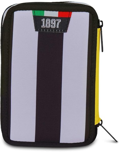 ASTUCCI: vendita online Seven, Juventus, Astuccio 3 Zip, Nero, Portapenne Triplo Scomparto, Penne, Matite, Colori, Scuola Ele...