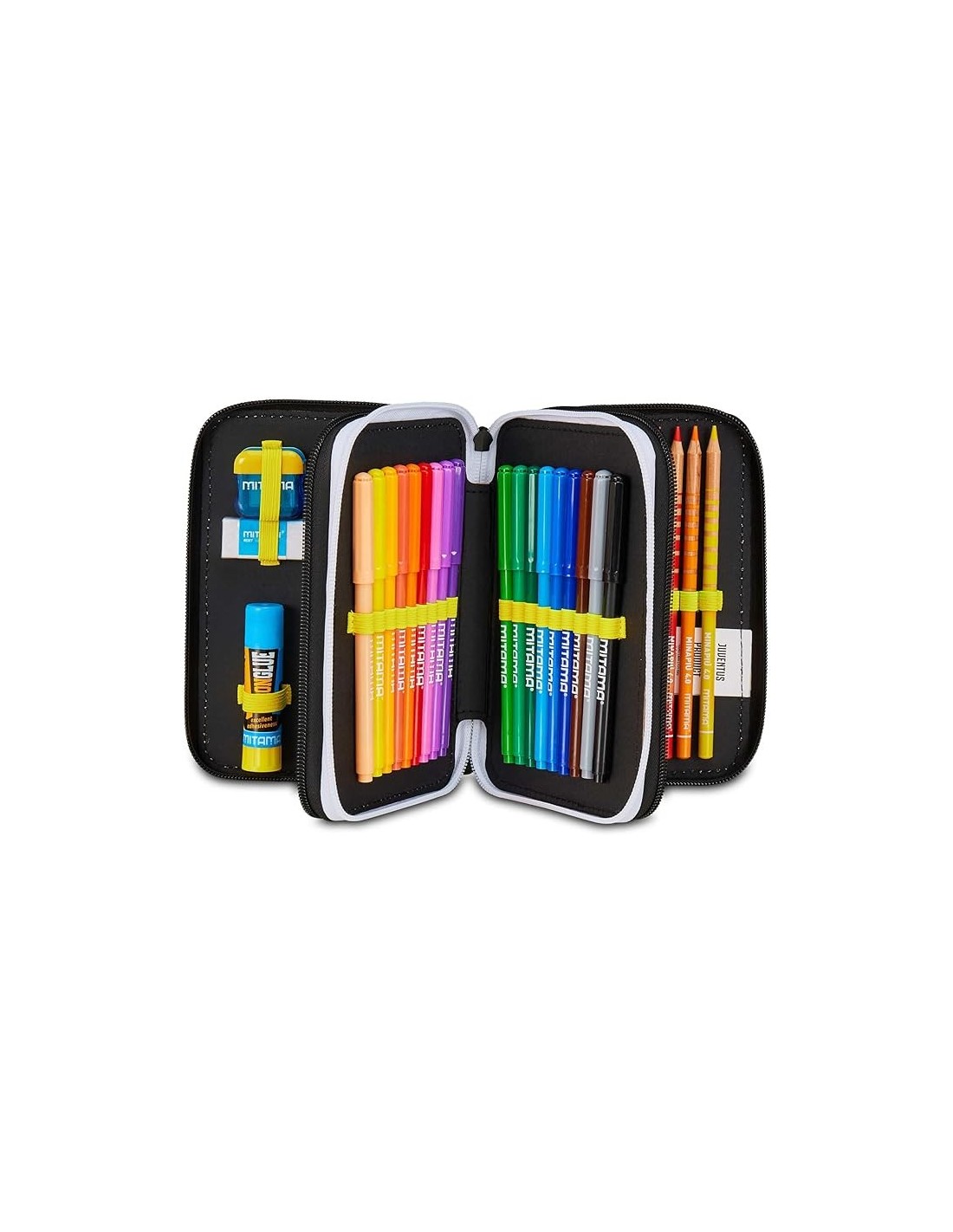 ASTUCCI: vendita online Seven, Juventus, Astuccio 3 Zip, Nero, Portapenne Triplo Scomparto, Penne, Matite, Colori, Scuola Ele...