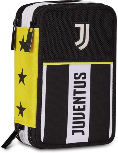 ASTUCCI: vendita online Seven, Juventus, Astuccio 3 Zip, Nero, Portapenne Triplo Scomparto, Penne, Matite, Colori, Scuola Ele...