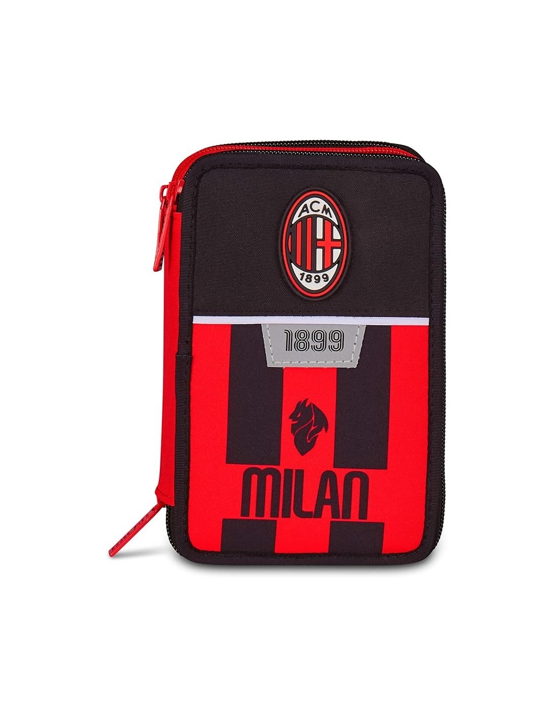 ASTUCCI: vendita online Seven, Milan, Astuccio Scuola, 3 Zip, Nero, Portapenne, Triplo Scomparto, Calcio, Bambino, Elementare...