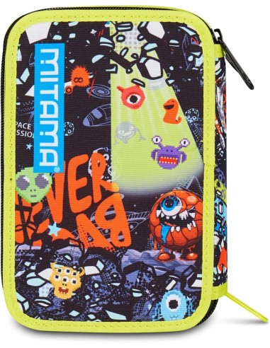 ASTUCCI: vendita online Mitama Astuccio Scuola 3 Scomparti Disco Space, Completo 47 Pezzi, Pennarelli e Pastelli in offerta