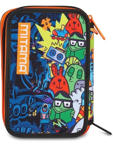 ASTUCCI: vendita online Mitama Astuccio Scuola, 3 Scomparti, Skate Dream, 14,5x7,4x20 cm, con Pennarelli, Matite, Pastelli in...
